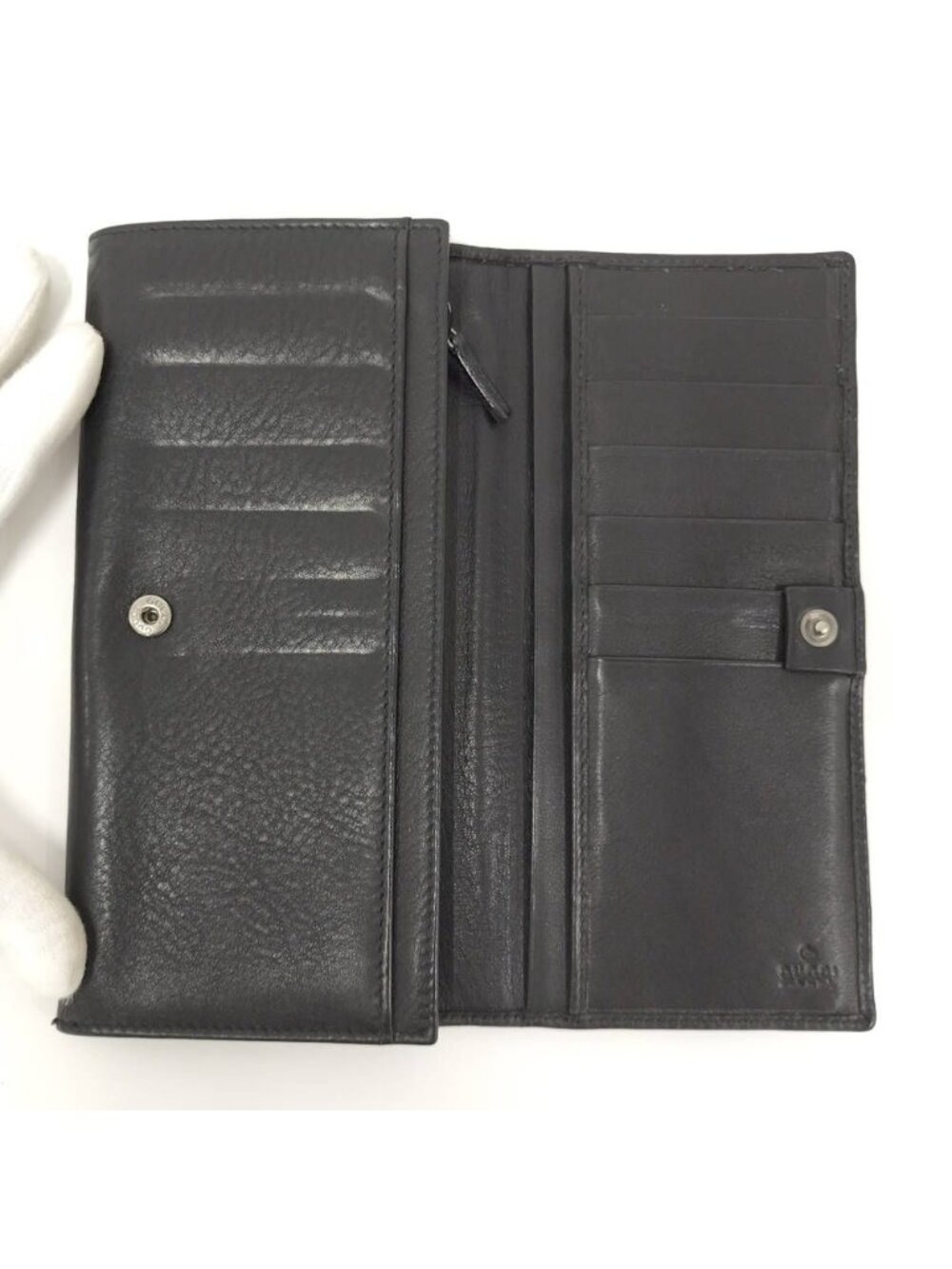 Gucci Locking Wallet Black - Picture 2 of 9